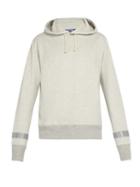 Matchesfashion.com Junya Watanabe - Reflective Trim Cotton Jersey Hooded Sweatshirt - Mens - Light Grey