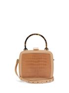 Matchesfashion.com Nico Giani - Tunilla Crocodile Embossed Leather Box Bag - Womens - Beige