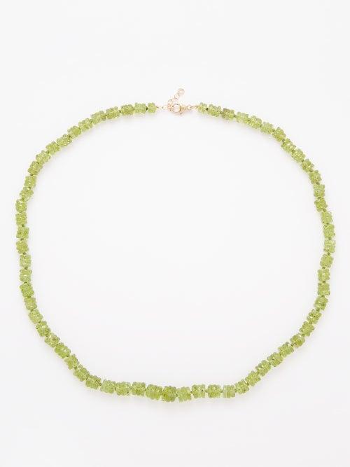 Jia Jia - Atlas Peridot & 14kt Gold Necklace - Womens - Green Multi