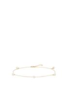 Matchesfashion.com Mateo - 5 Point Pearl & 14kt Gold Anklet - Womens - Pearl