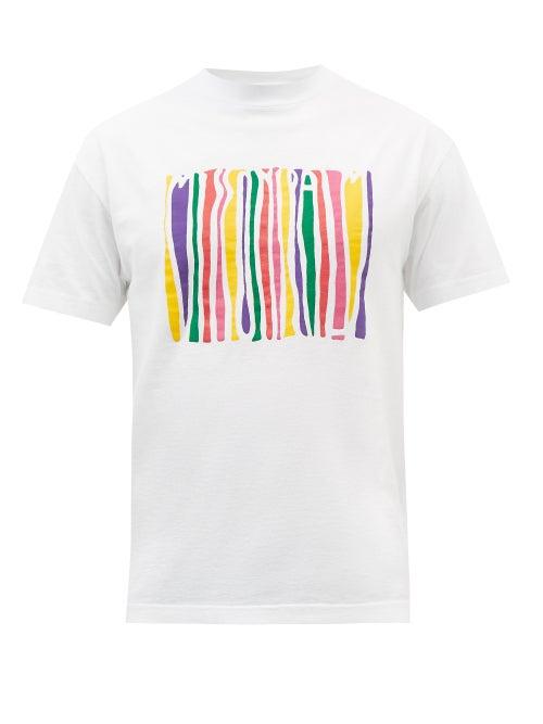 Palm Angels - X Missoni Melting Logo-print Cotton-jersey T-shirt - Mens - White