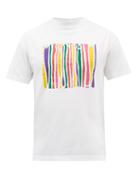 Palm Angels - X Missoni Melting Logo-print Cotton-jersey T-shirt - Mens - White