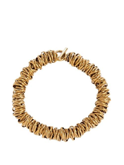 Matchesfashion.com Balenciaga - Multi Ring Choker - Womens - Gold