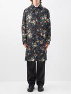 Erdem - David Kallmus-print Nylon Trench Coat - Mens - Black Multi