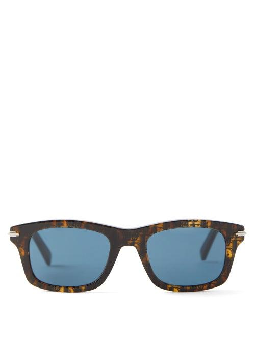 Dior - Square Acetate Sunglasses - Mens - Brown