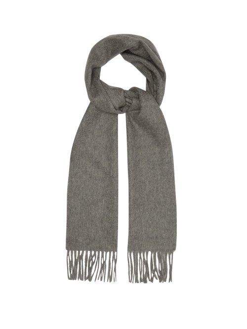 Matchesfashion.com Paul Smith - Fringed Cashmere Scarf - Mens - Grey