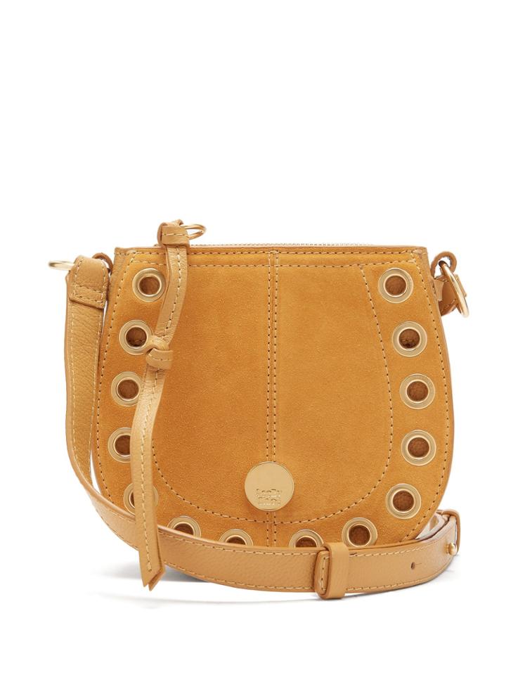 See By Chloé Kriss Mini Suede And Leather Cross-body Bag