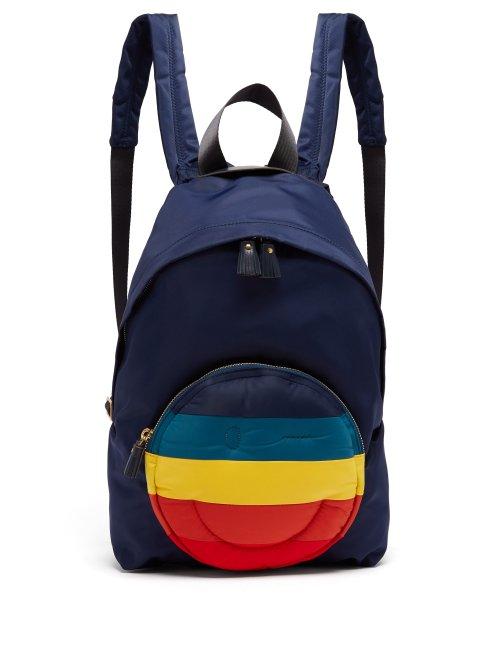 Matchesfashion.com Anya Hindmarch - Chubby Smiley Backpack - Womens - Navy Multi