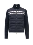 Moncler - Logo-embroidered Wool Jacket - Mens - Dark Navy