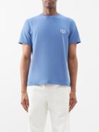 A.p.c. - Raymond Logo-embroidered Cotton-jersey T-shirt - Mens - Blue