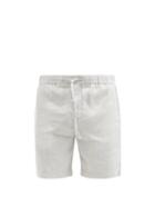 Matchesfashion.com Frescobol Carioca - Felipe Linen-blend Shorts - Mens - Grey