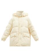 The Frankie Shop - Tignes Hooded Recycled-fibre Down Coat - Womens - Ivory