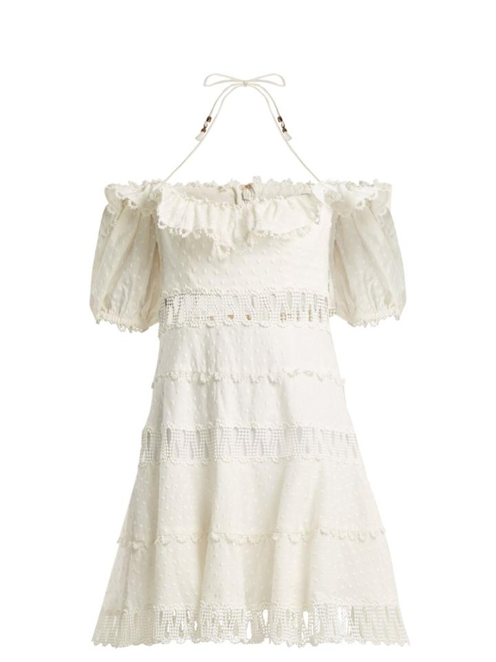 Zimmermann Melody Off-the-shoulder Dress