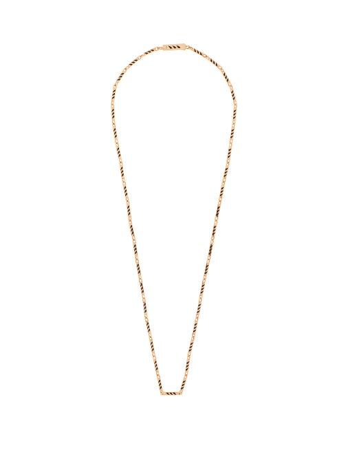Matchesfashion.com Dezso - Enamel & 18kt Rose Gold Necklace - Womens - Yellow Gold