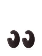 Matchesfashion.com Rebecca De Ravenel - Crescent Hoop Earrings - Womens - Black
