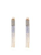 Matchesfashion.com Jacquemus - Les Boucles Monaco Crystal Drop Earrings - Womens - Blue