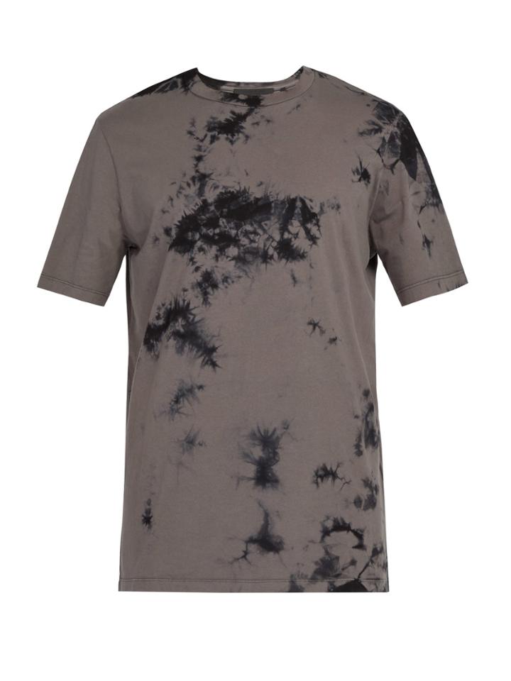 Helmut Lang Logo-print Tie-dye Cotton T-shirt