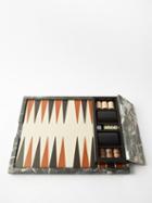 Rabitti 1969 - Ettore Marble And Leather Backgammon Set - Mens - Black