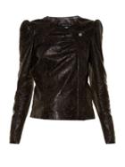 Isabel Marant Connie Laser-cut Leather Jacket