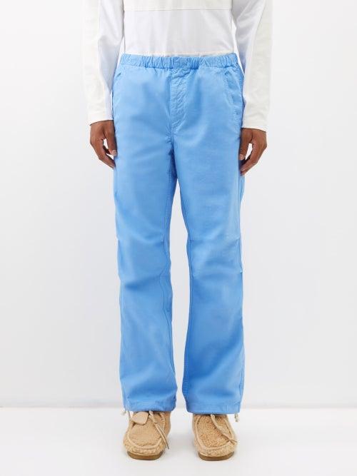 Sunflower - Cotton Utility Trousers - Mens - Blue