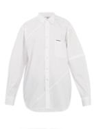 Vetements Logo-embroidered Poplin Shirt