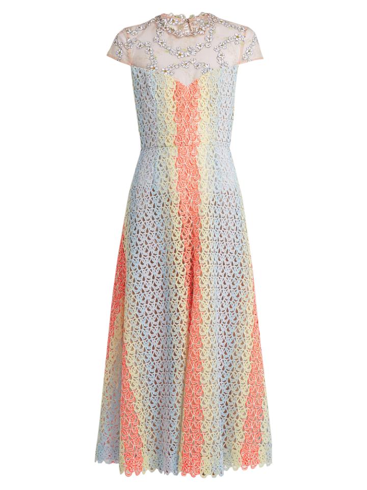 Gabriela Hearst Putman Guipure-lace Open-back Dress