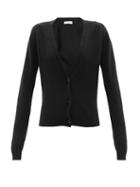 Raey - Organic-cashmere Knitted Cardigan - Womens - Black