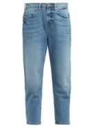 Matchesfashion.com Frame - Le Stevie Cropped Jeans - Womens - Denim