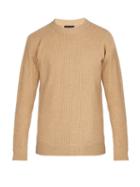 Matchesfashion.com Howlin' - Crew Neck Ribbed Knit Wool Sweater - Mens - Camel
