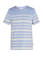 Matchesfashion.com Oliver Spencer - Striped Cotton Jersey T Shirt - Mens - Blue Multi
