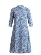 Thierry Colson Angelica Leaf-print Cotton-voile Dress