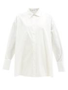 The Row - Lulu Oversized Cotton-poplin Shirt - Womens - Ivory