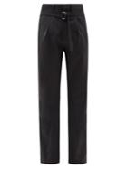 Bianca Saunders - Tuxin Satin-trim Trousers - Mens - Black