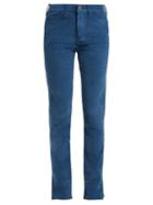 Matchesfashion.com M.i.h Jeans - Daily Straight Leg Velvet Trousers - Womens - Dark Blue