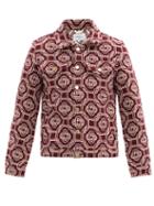 Matchesfashion.com Casablanca - Monogram-jacquard Jacket - Mens - Burgundy