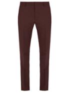 Prada Mid-rise Slim-leg Wool And Mohair-blend Trousers