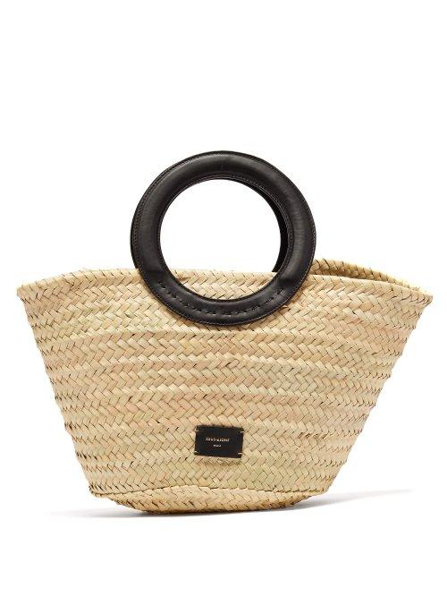 Matchesfashion.com Zeus + Dione - Scorpio Raffia Basket Bag - Womens - Black Multi