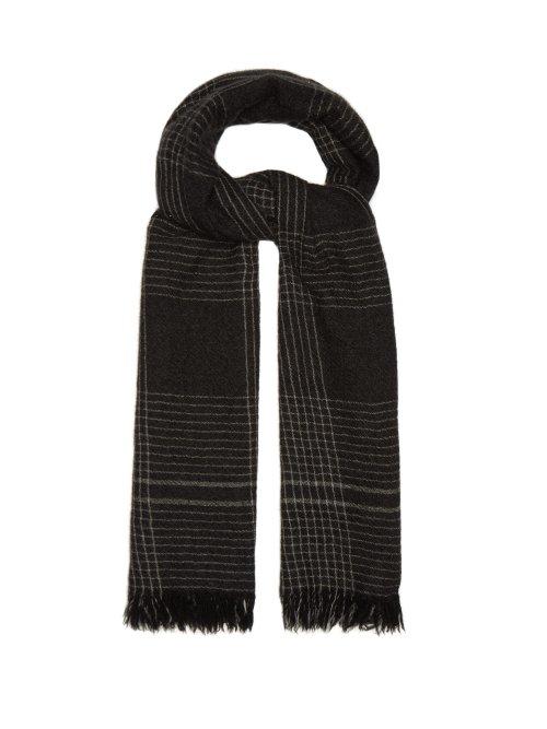 Matchesfashion.com Begg & Co. - Kishorn Check Cashmere Scarf - Mens - Grey