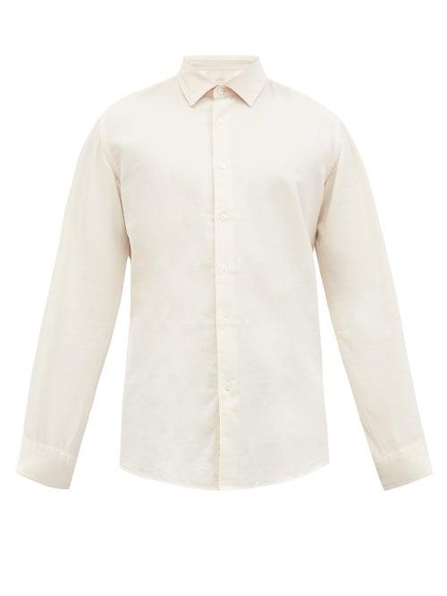 Matchesfashion.com Altea - Bond Cotton-corduroy Shirt - Mens - Cream