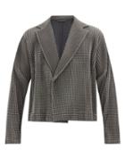 Matchesfashion.com Homme Pliss Issey Miyake - Gingham Technical-pleated Jacket - Mens - Black