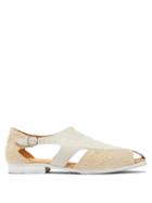 Mens Shoes Our Legacy - Cab Leather And Suede Sandals - Mens - Beige
