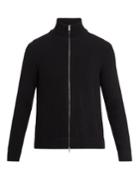 Maison Margiela Zip-through Ribbed-jersey Sweatshirt