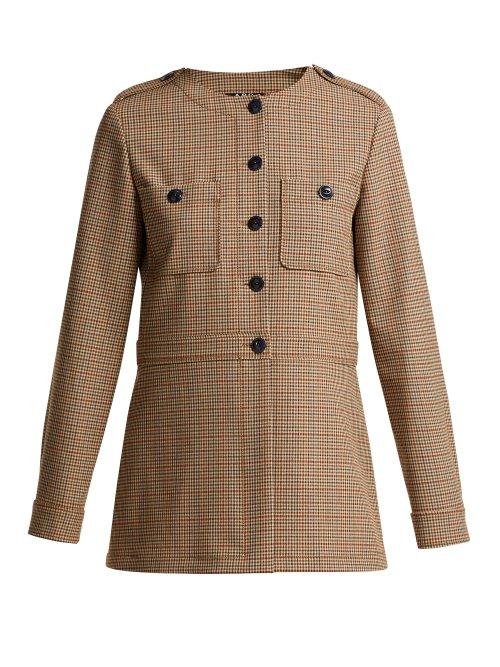 Matchesfashion.com A.p.c. - Nicki Checked Twill Shirt - Womens - Beige Multi