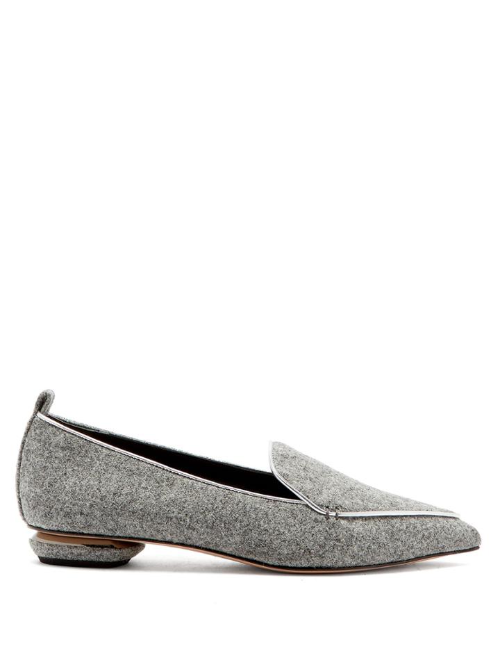 Nicholas Kirkwood Beya Felt Loafers