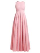 Matchesfashion.com Maison Rabih Kayrouz - Panelled Faille Gown - Womens - Pink