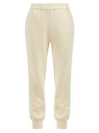 Matchesfashion.com The Row - Angeles Brushed Cotton Terry Track Pants - Womens - Cream