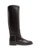 Valentino Soul Rockstud Leather Knee-high Boots
