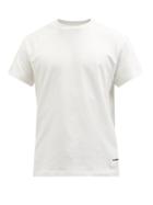 Jil Sander - Pack Of Three Cotton-jersey T-shirts - Mens - White