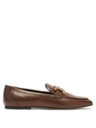 Matchesfashion.com Tod's - Kate Chain-embellished Leather Loafers - Womens - Tan