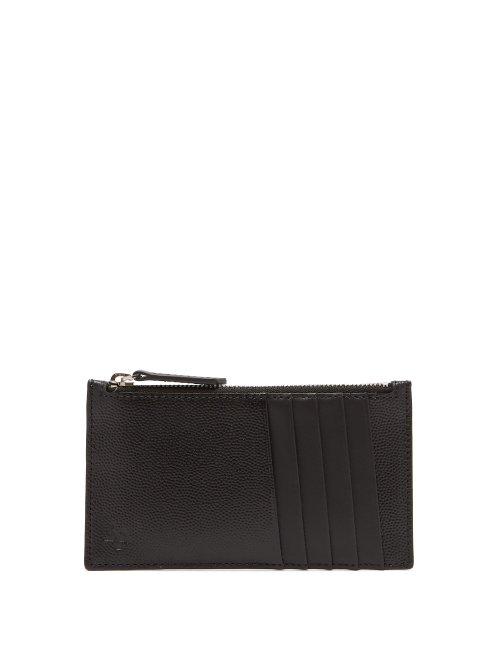Matchesfashion.com Want Les Essentiels - Adano Zipped Leather Cardholder - Mens - Black